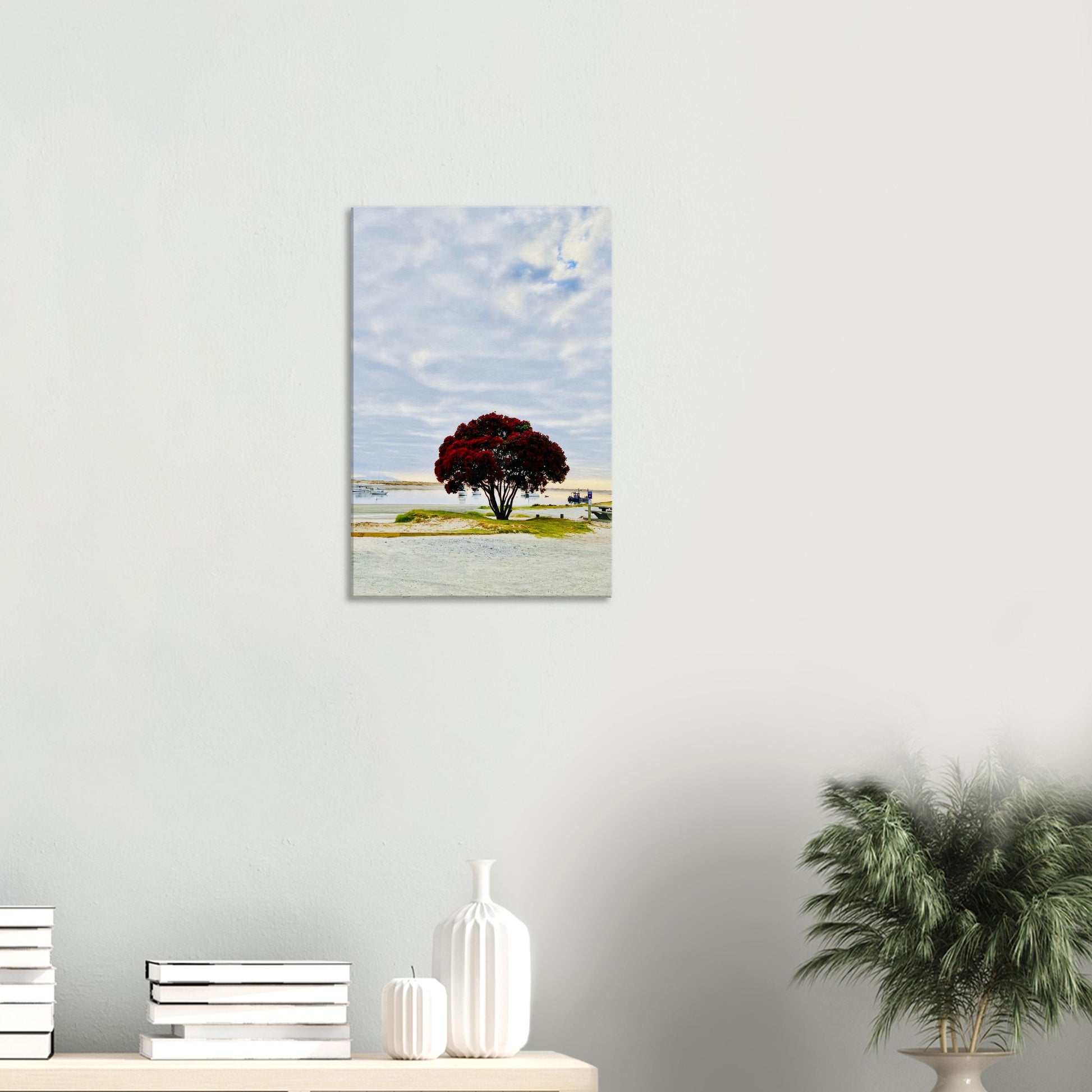 pohutukawa nz, pohutukawa tree, pohutukawa tree nz, mangwhai heads nz, mangwhai heads estuary nz, mangwhai heads estuary, new zealand, nz, piwaka prints, piwaka prints nz, estuary nz, summer nz, red nz, red flower nz,