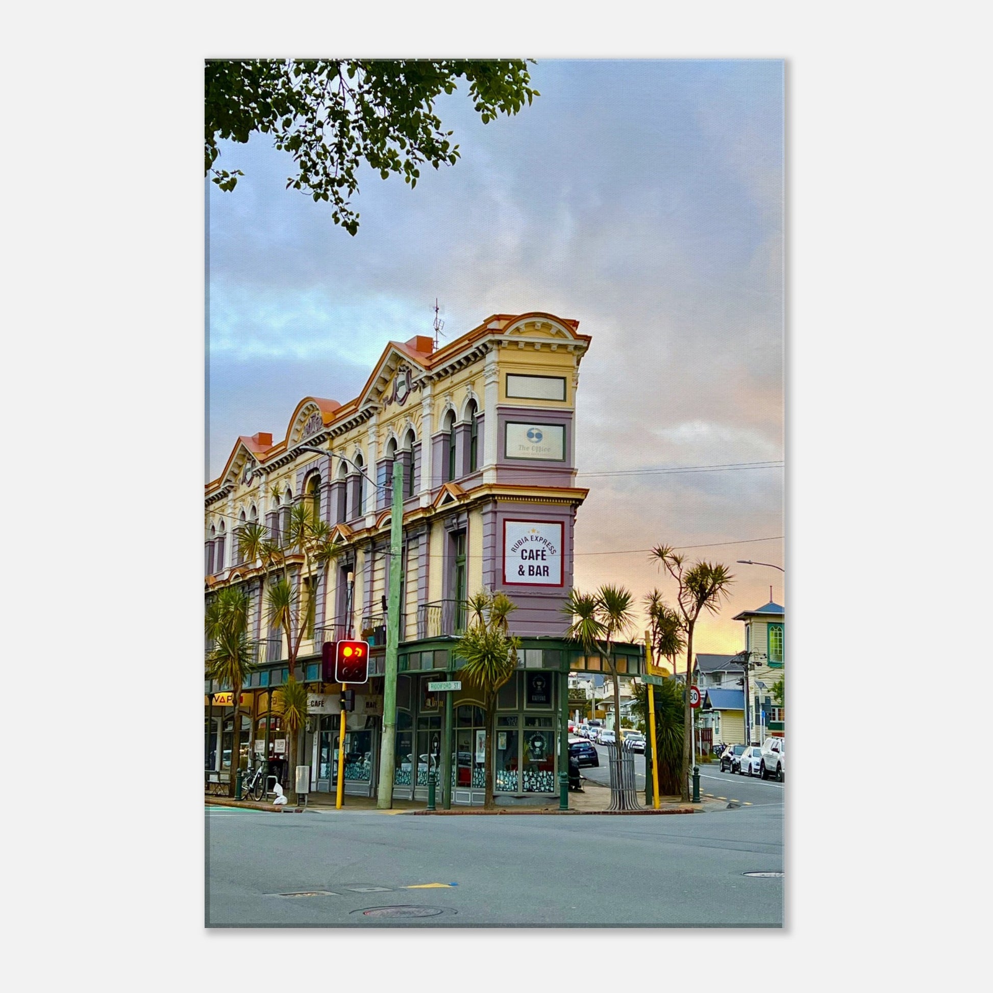 Wellington, nz, new zealand, riddiford st, rintoul st, canvas, piwaka prints, rubia express, cafe & bar, newtown, rubia express, wall art,