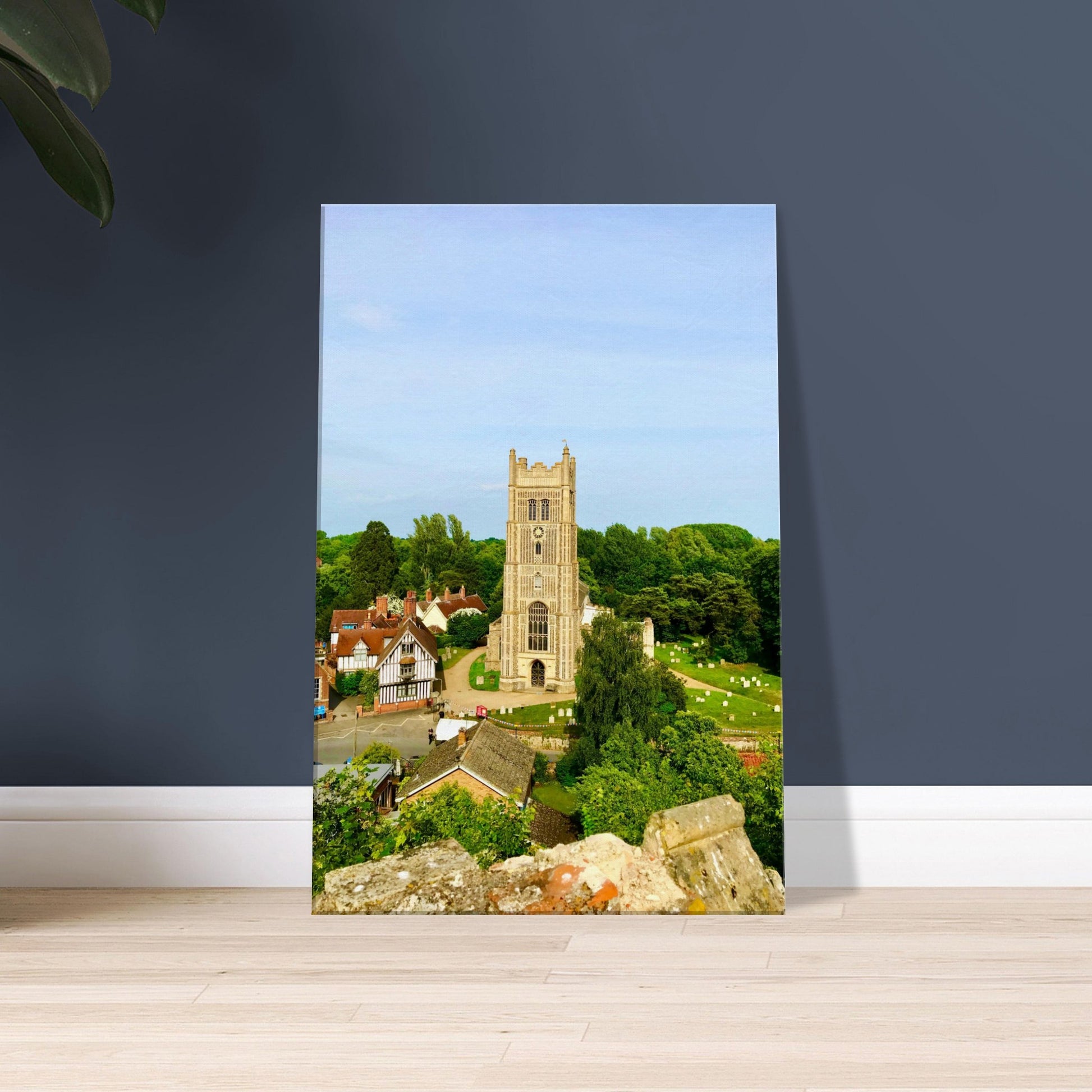 eye church uk, church uk, east anglia, history uk, birds eye view, canvas print, suffolk church, piwaka prints, canvas, painting, suffolk, eye, churchyard,