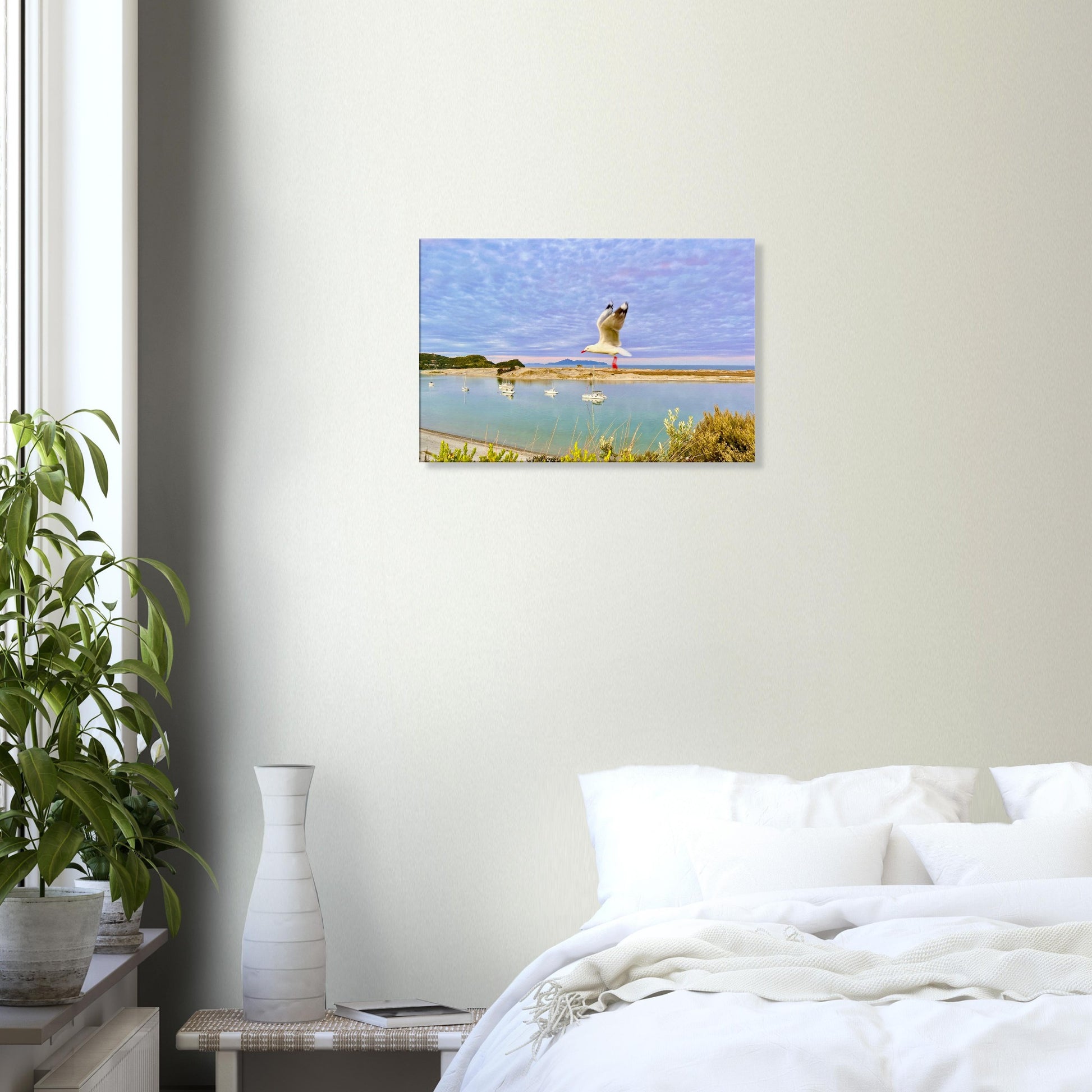 mangawhai heads nz, mangawhai nz, piwaka prints nz, piwaka prints, mangawhai heads estuary nz, estuary, mangawhai heads estuary, seagull nz, seagulls nz, boats nz, yachts nz, reflections nz, new zealand