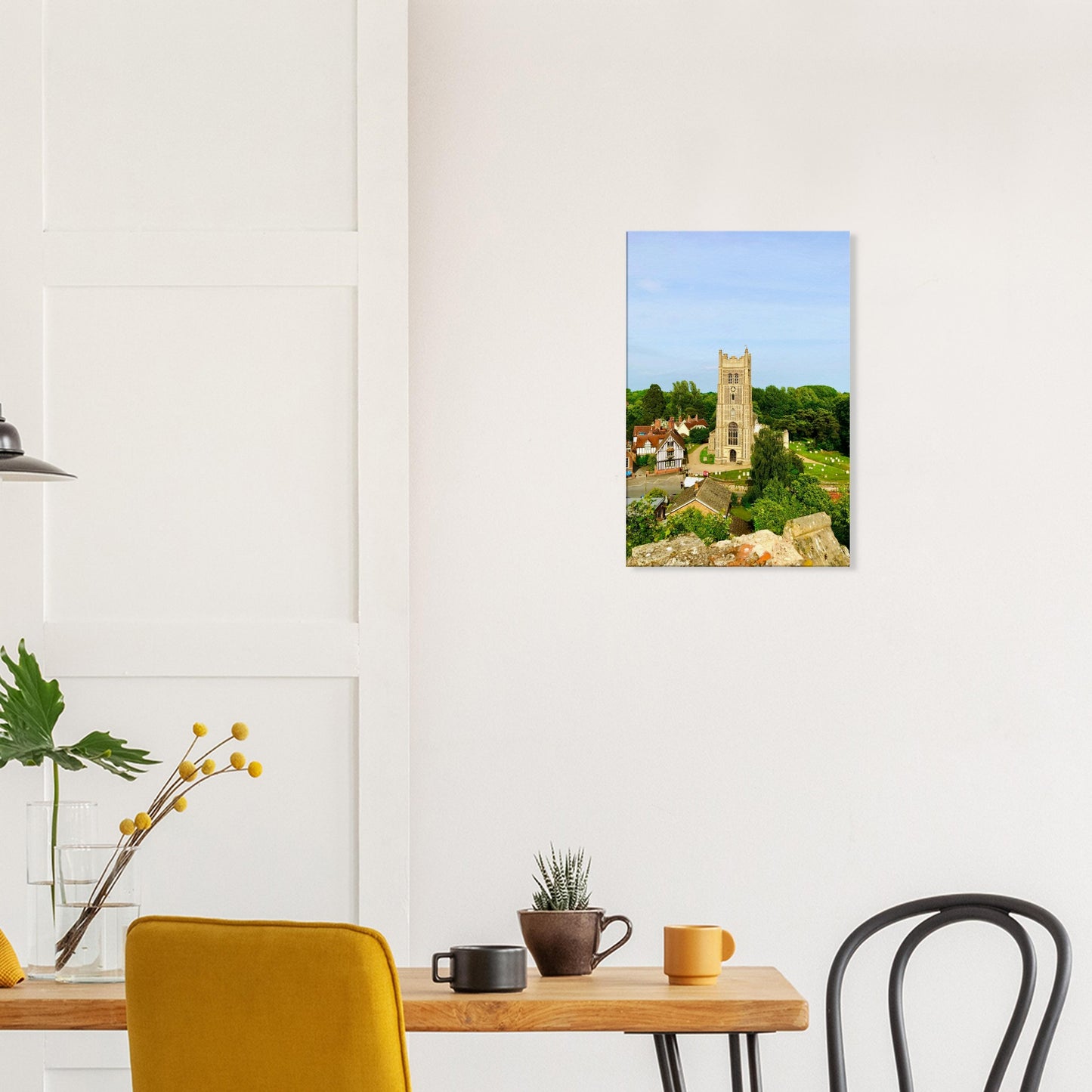 eye church uk, church uk, east anglia, history uk, birds eye view, canvas print, suffolk church, piwaka prints, canvas, painting, suffolk, eye, churchyard,