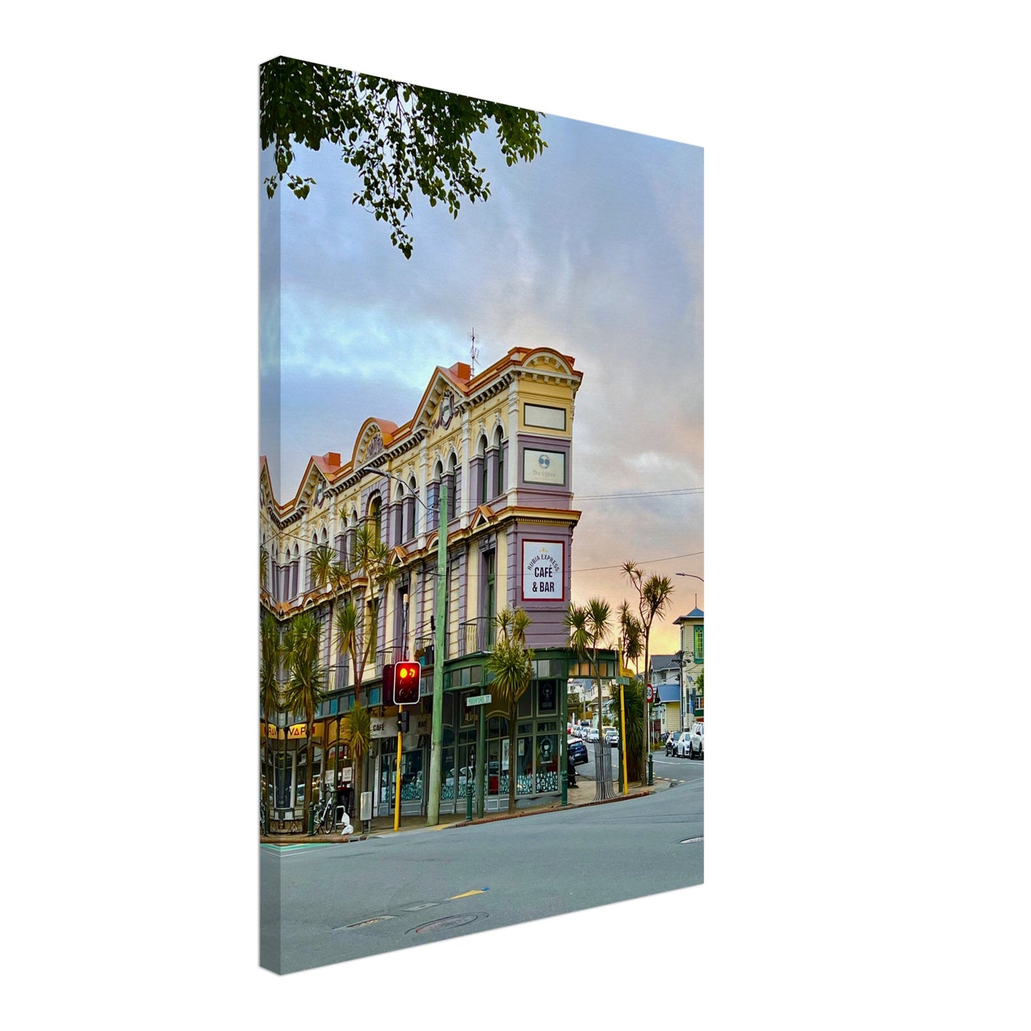 Wellington, nz, new zealand, riddiford st, rintoul st, canvas, piwaka prints, rubia express, cafe & bar, newtown, rubia express wall art, newtown canvas nz, newtown canvas, wellington canvas, wellington wall art,