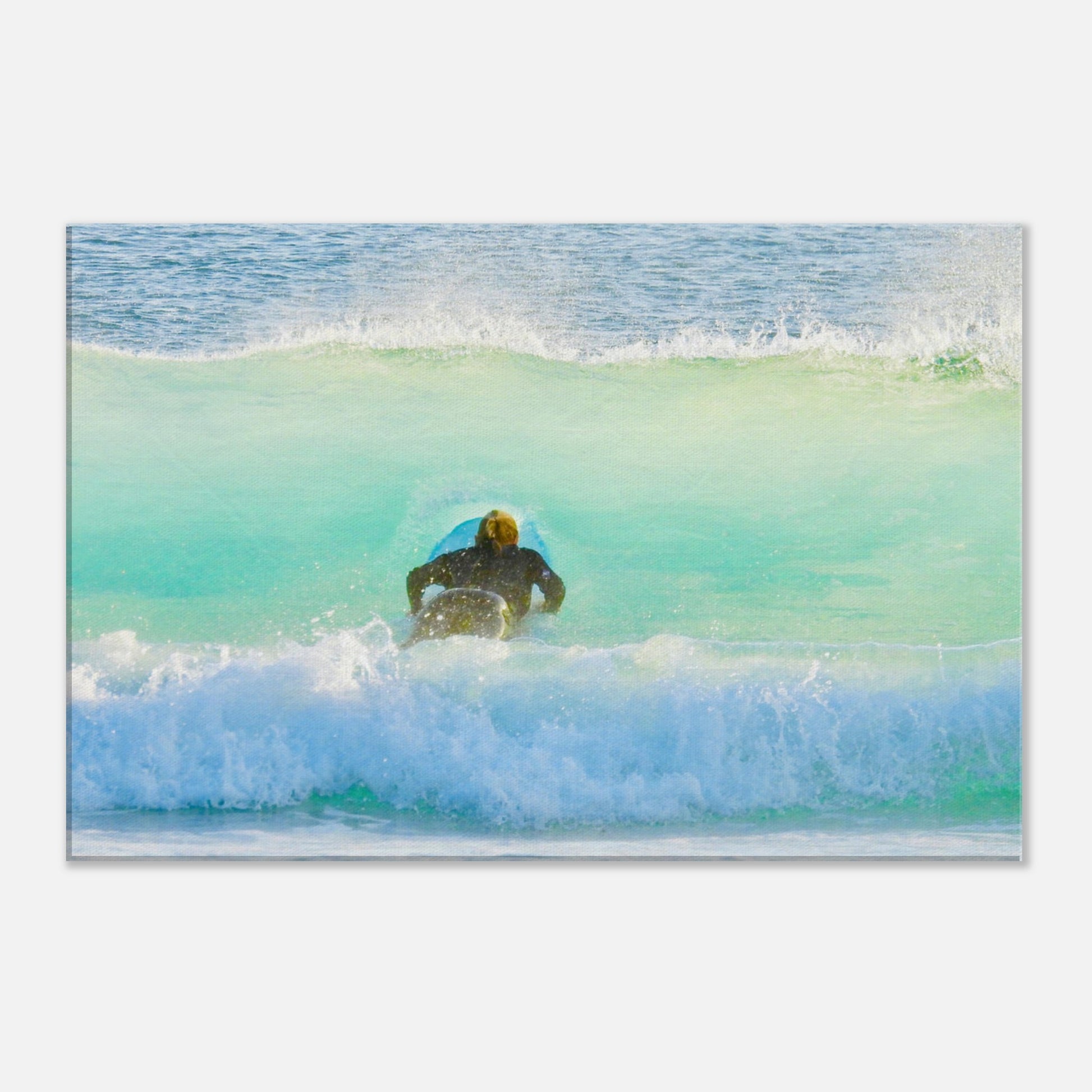 optical illusion, optical illusion nz, hole in a wave, surfing nz, wave nz, surfer nz, surfboard, new zealand, nz, piwaka prints, piwaka prints nz,