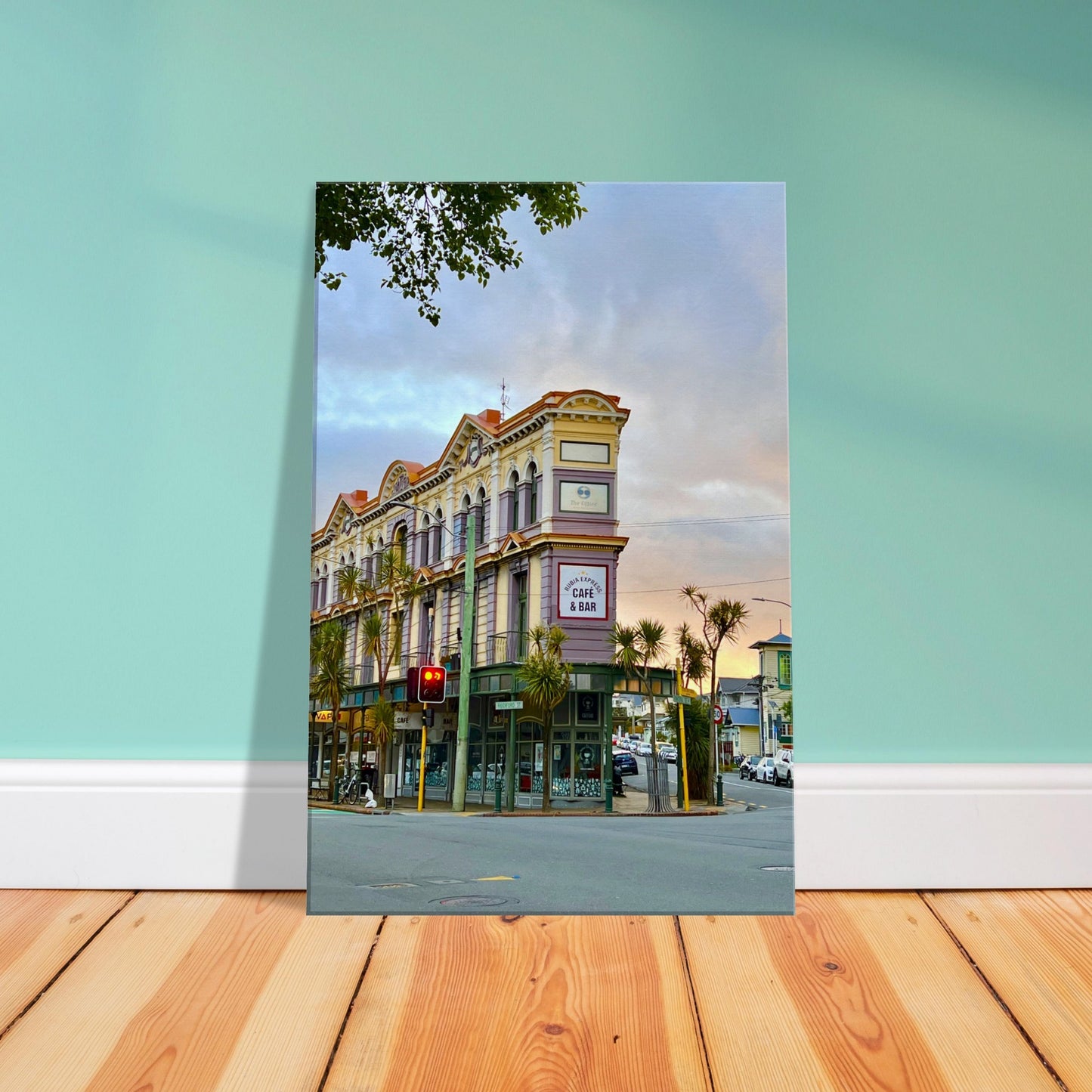 Wellington, nz, new zealand, riddiford st, rintoul st, canvas, piwaka prints, rubia express, cafe & bar, newtown, rubia express, wall art,